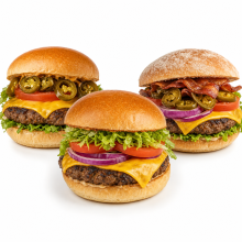 FRESHLY HOME-MADE BURGER
